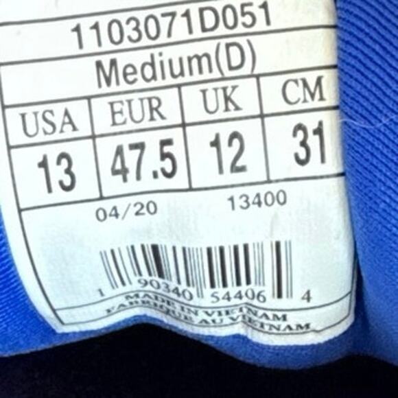 Brooks Adrenaline 20 Grey/Royal Men Running Sneakers- SZ 14